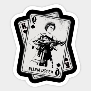 Retro Ellen Ripley Card Style Sticker